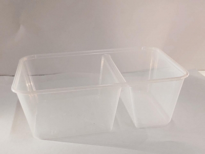 Two Compartment Food Container 700ml (Food Container Sekat)